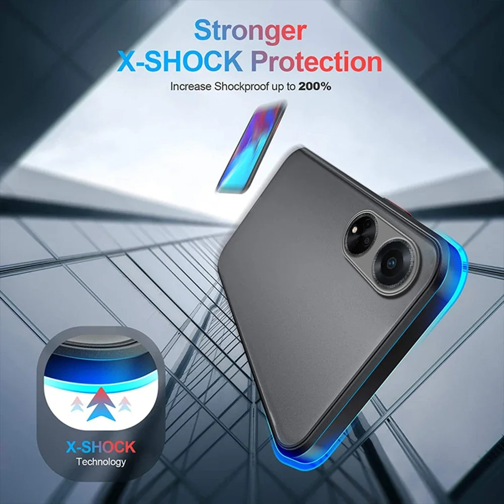 حافظة لهاتف OPPO A38 4G على Orro Opo Appo A18 Capas ممتص الصدمات خلفي للهاتف غير لامع شفافة Coque Funda OppoA38 4G A 38