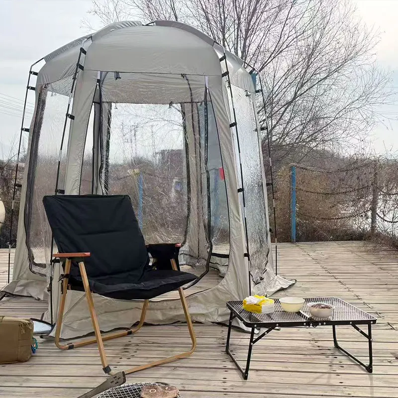 

Палатка-тент для рыбалки и спортивных мероприятий, уличный тент-пузырь для защиты от солнца и дождя, просторный панорамный дизайн