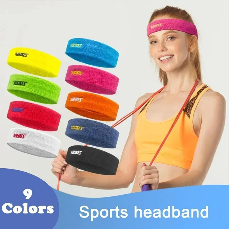 Outdoor Sports Breathable And Sweat Absorbing Towel Headband, Pure Cotton Sports Headband For Men And Women