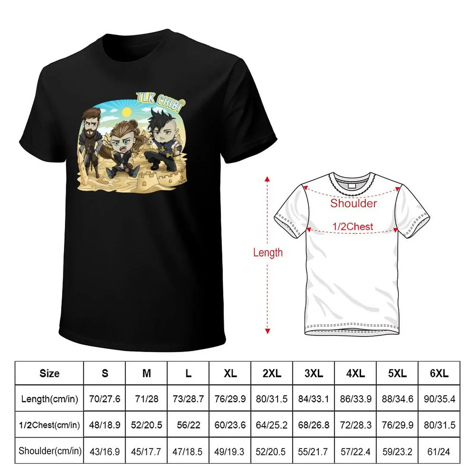 The Last Kingdom Chibi Finan - Uhtred - Sihtric T-Shirt custom t shirt oversized heavyweight t shirts for men