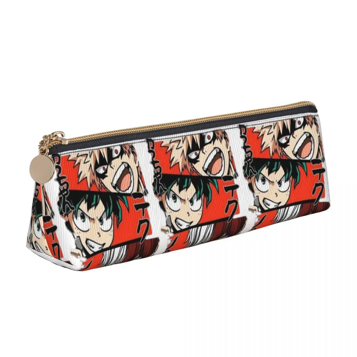بلدي بطل الأكاديمية Katsuki Bakugo أنيمي مقلمة حامل قلم تخزين لوازم مكتبية سعة كبيرة صندوق القلم حقيبة أقلام رصاص Studen