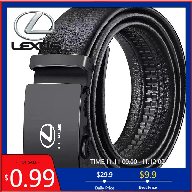 

Car Sticker Fashion Business Men's Belt Luxury Belt Automatic Buckle Jeans Belts For Lexus F SPORT ES RX NX LS UX LM LX GX LC RZ