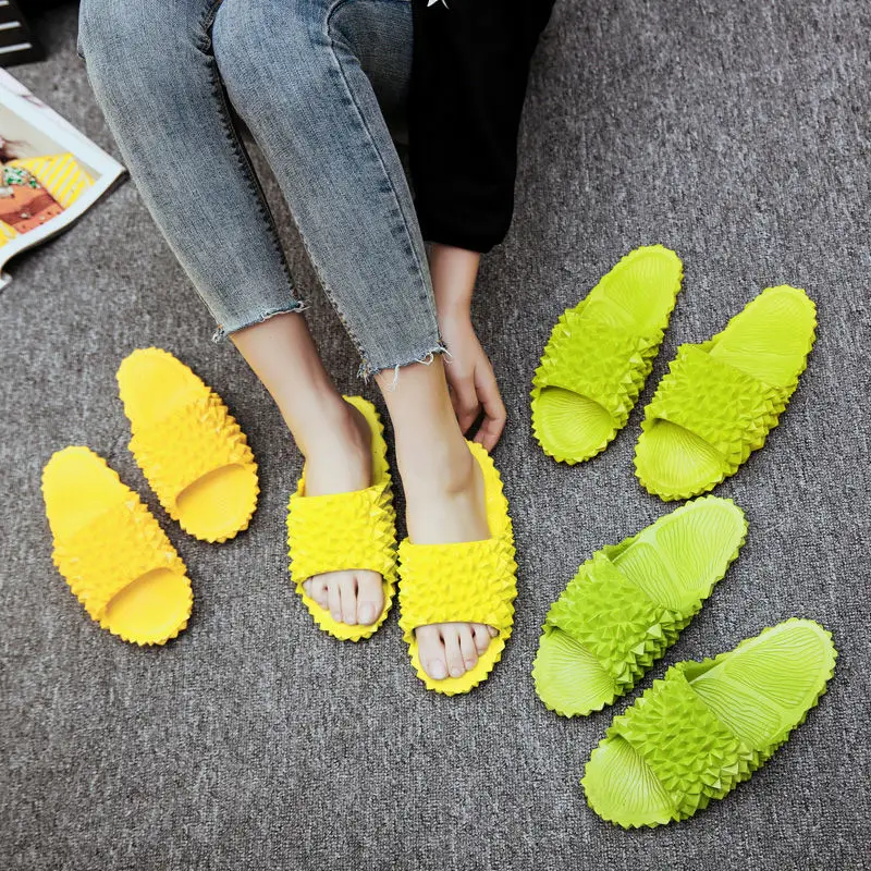 

Ladies Summer Fashion Slippers Durian Beach Non-slip All-match Outer Wear Sandals and Slippers Zapatos De Mujer Shoes for Women