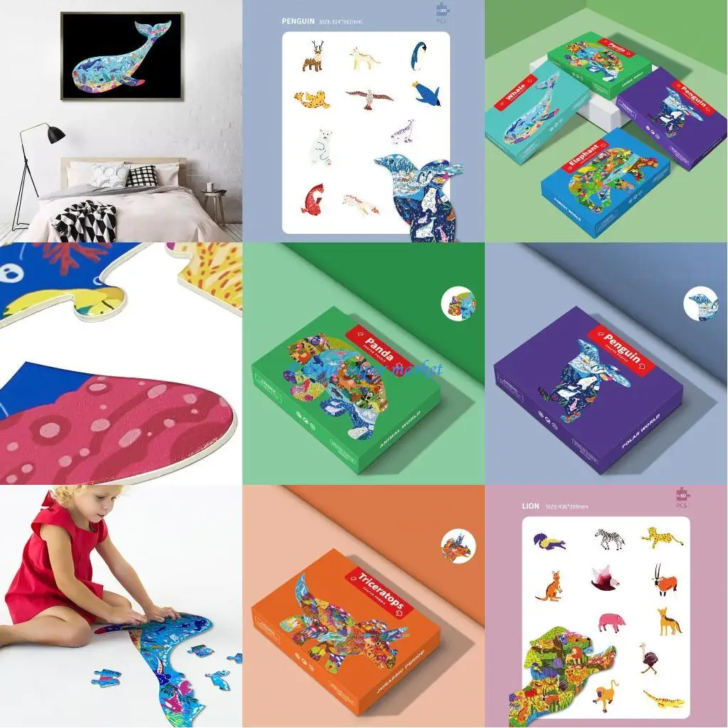 

090B Animal Puzzlebox Interactive Infant Intelligence Development Early Learning Toy