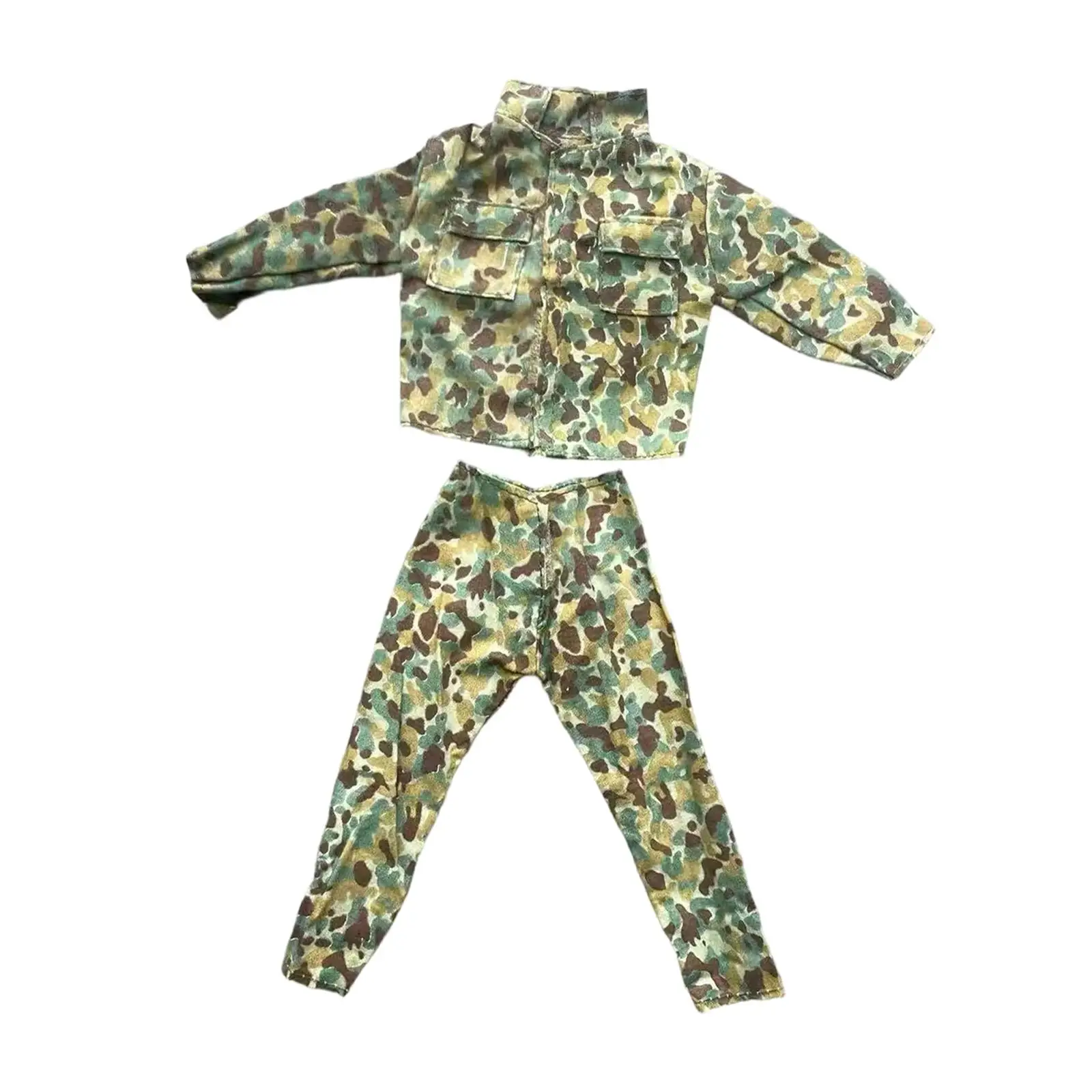 ملابس شخصيات الحركة 1:6، زي الجندي، نموذج سراويل سترة قماشية عصرية، زي الدمية، ملابس مصغرة للذكور مقاس 12 بوصة #3