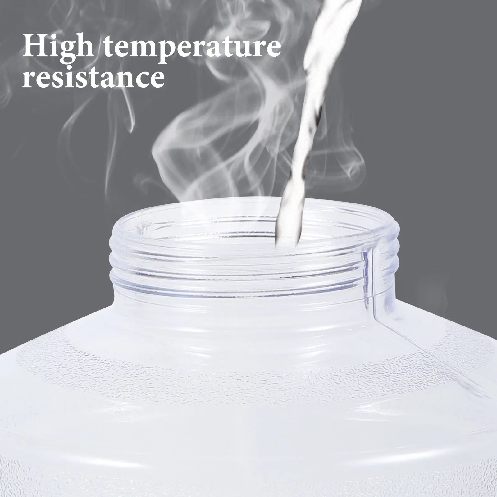 

Large Capacity Transparent Bottle Reusable Pc Material Portable Container For Home Office Gym Outdoor Camping Hiking Storage Jug