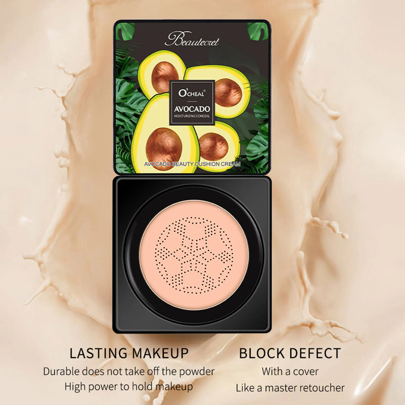 Makeup Air Cushion Mushroom Head CC Cream Concealer Whitening Moisturizing Foundation Makeup BB Cream Sponge Puff Cosmetic