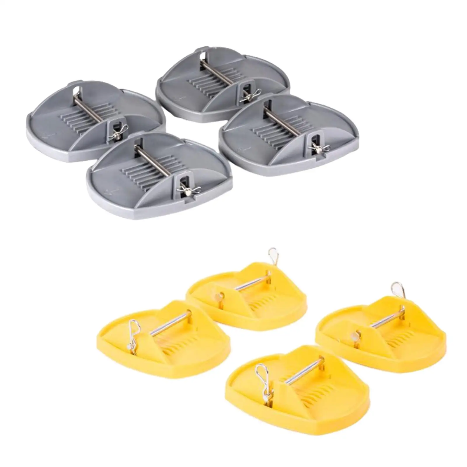 

4 Pieces Jack Pad Adapter for RV Load Dispersion High Strength Professional Wear Resistant Anti Slip Groove Jack Foot Support