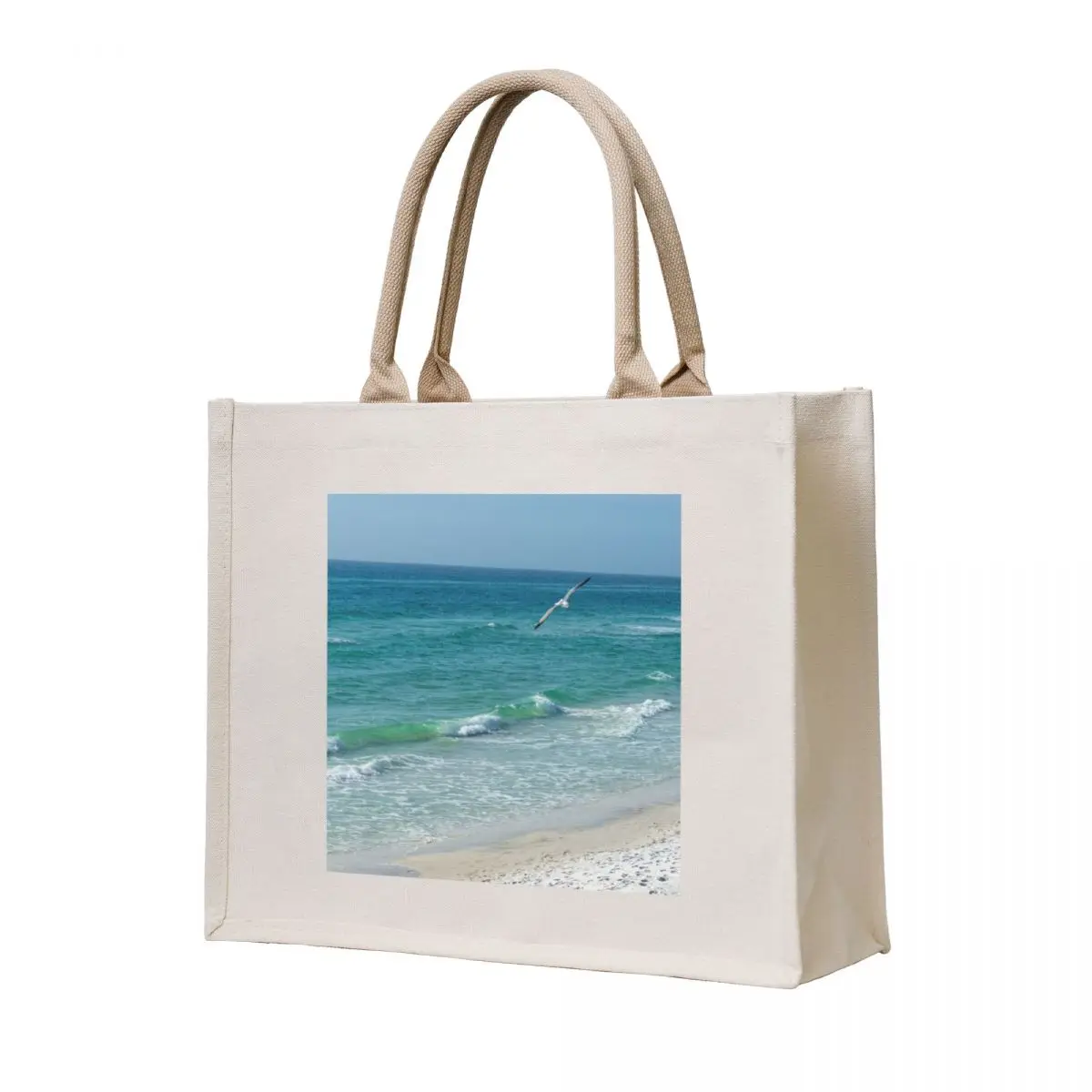 

Seagull In Flight Over The Gulf Tote Bag tote bag university canvas tote bag Women's shopper Big