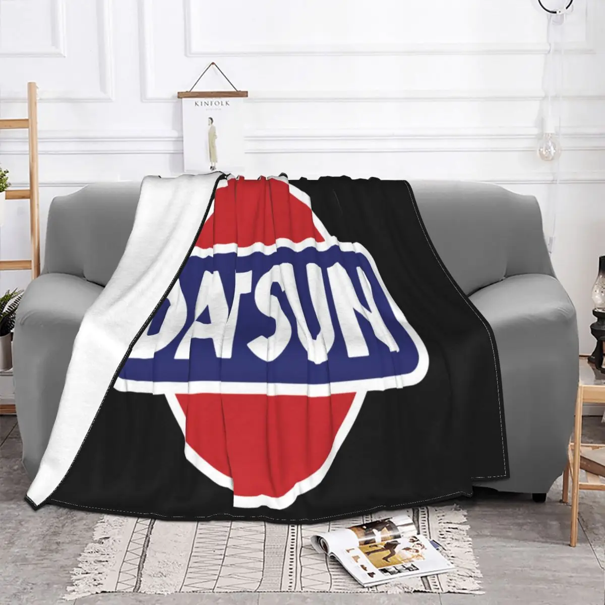 Datsun Logo Badge Baseball Logo Hats Summer Style 3D Harajuku Fresh Design Game New Best Selling Summer Style Throw Blanket