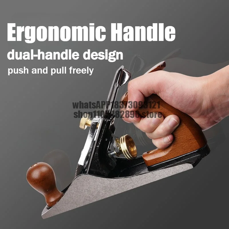 160/180/250 Length Universal Precision Smoothing Bench Hand Plane with Blade and Wooden Handles Full Sizes