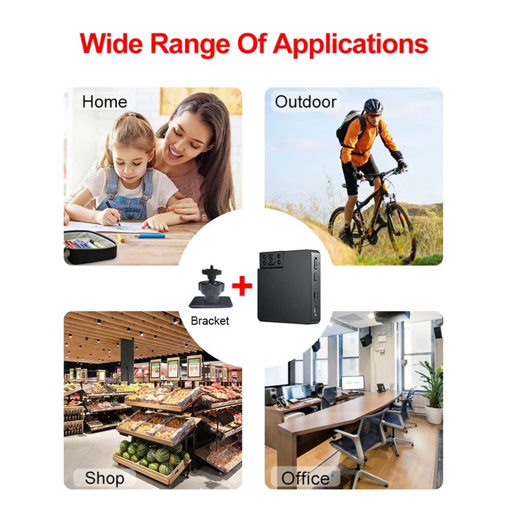 Goodprice Mini Camera Hidden Wireless WiFi CCTV Camera Connect to Phone Surveillance Security Video Record HD Night Vision