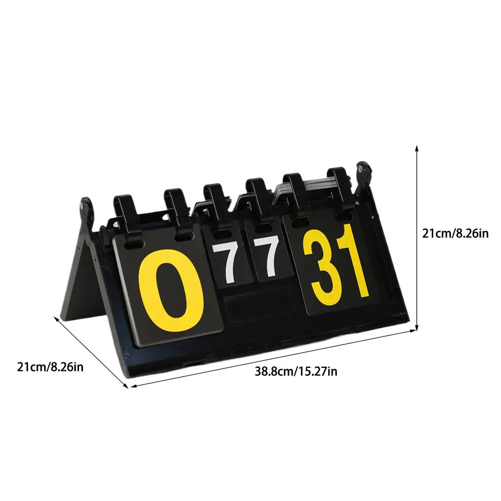 スポーツスコアボードフリップスコアボードポータブルノッチカウントボードバスケットボールスコアカウンターバスケットボールバドミントンバレーボール用
