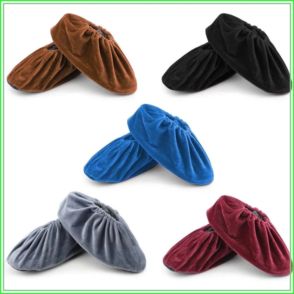 

5 Pairs Reusable Non Slip Shoe Covers, Washable Shoe and Boot Covers for Indoors, Dust-Free, Keep Floor Clean