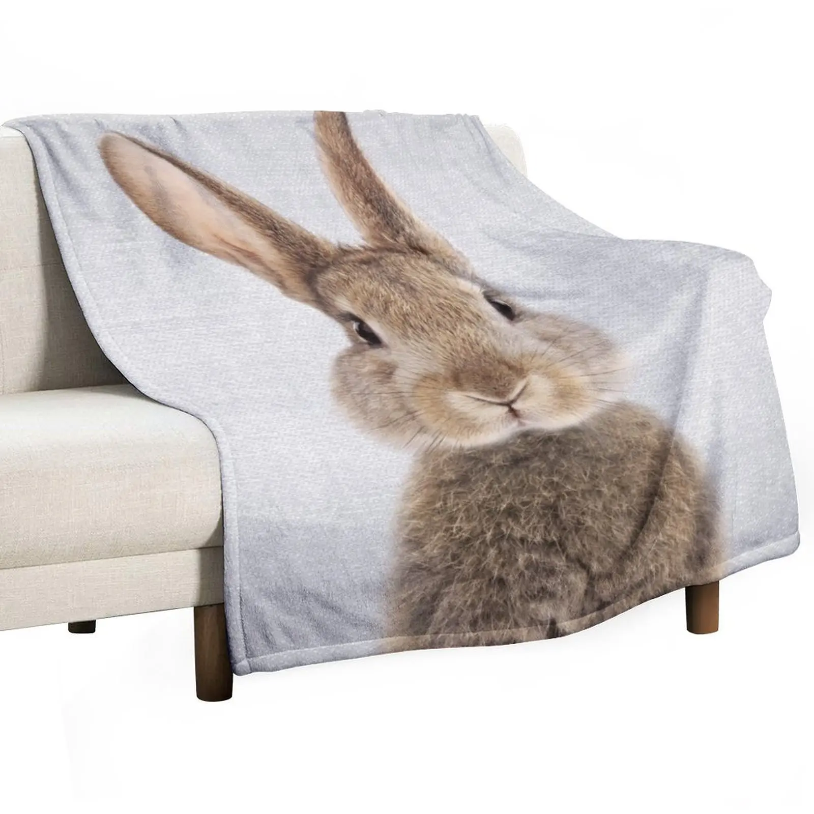 

Rabbit - Colorful Throw Blanket Luxury Travel Single Sofa Blankets