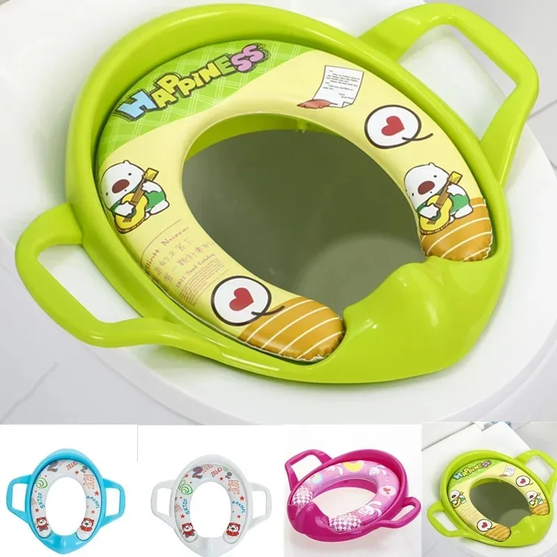 

Baby Child Toddler Kids Portable Safety Seats Soft Toilet Training Trainer Potty Seat Handles Urinal Cushion Pot Chair Pad Mat