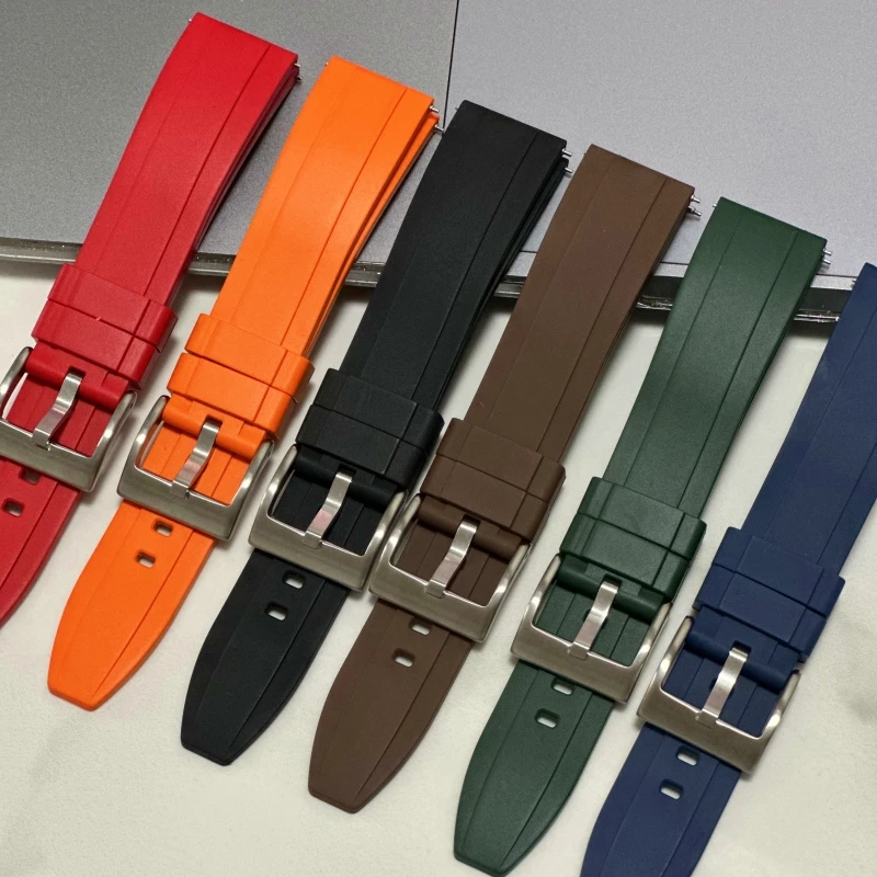 

Premium Grade Vulcanized FKM Rubber Watch Strap 18mm 20mm 22mm 24mm Quick Release Watchbands