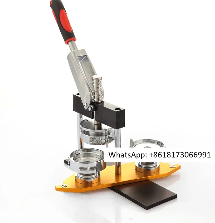 

Manufacturer No. 4 Rotating Aluminum Alloy Badge Making Machine Personalized Badge Machine Badge Machine without Mold