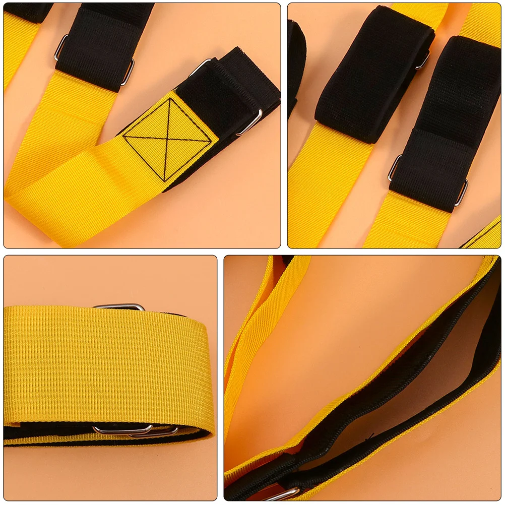 

1 Pair Lace Up Belt Team Building Props Nylon Webbing Belt For Footsteps Challenge Limb Development Training Tool