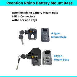 Reention Rhino 21700 18650 Ebike Battery Mount Base Battery Holder Mounting Plate Dengfu E55 Frame Battery Holder PLA0361