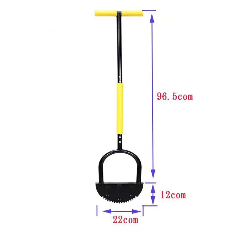 

Manual Shovel With Handle Half-Moon Lawn Trimming Machine Serrated Hand Tool Step