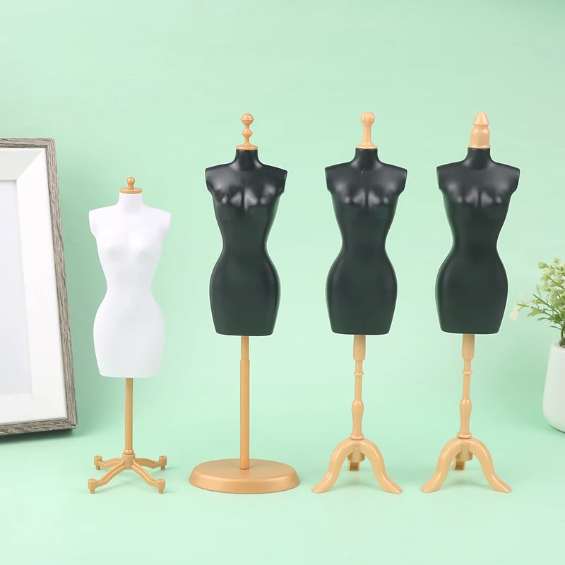 Mini Clothes Hanger Display Holder Support For Doll Clothes Outfit Dress Mannequin Model Stand For Dollhouse 1/6 Dolls Accessory