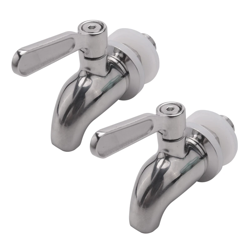 

2X Stainless Steel Faucet Tap Draft Beer Faucet For Home Brew Fermenter Wine Draft Beer Juice Dispenser Drink