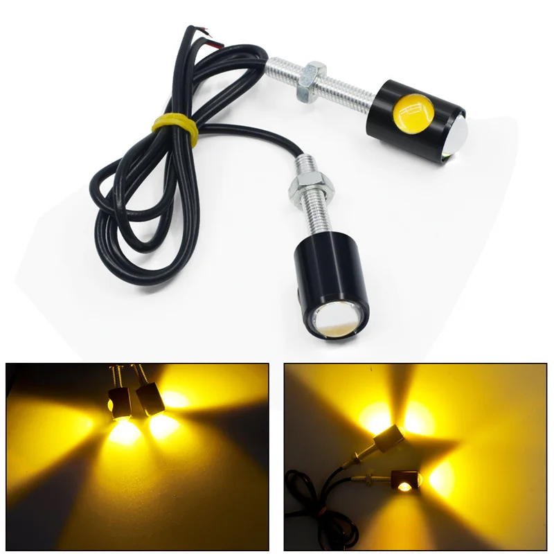 1Pcs LED Motorcycle Signal Lamp Super Bright LED Car Number License  Fog Lamp