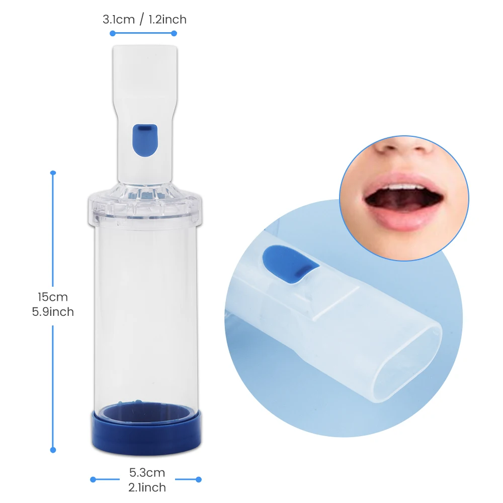 Inhale Chamber Automizer Spacer Mist Storage Compressor Nebulizer Tank Aerochamber & Mask Cup Mouthpiece For Child Adult Baby