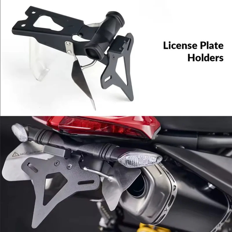 

AM-For Ducati Hypermotard 950 2019-2024 Motorcycle Accessories Rear Tail Frame License Plate Holder Tail Wing Frame