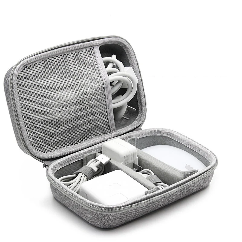 Hard Shell Digital Gadgets Storage Bag for Mac Adapter Mouse Data Cable Earphone HDD Electronics Gadgets Organizer Case