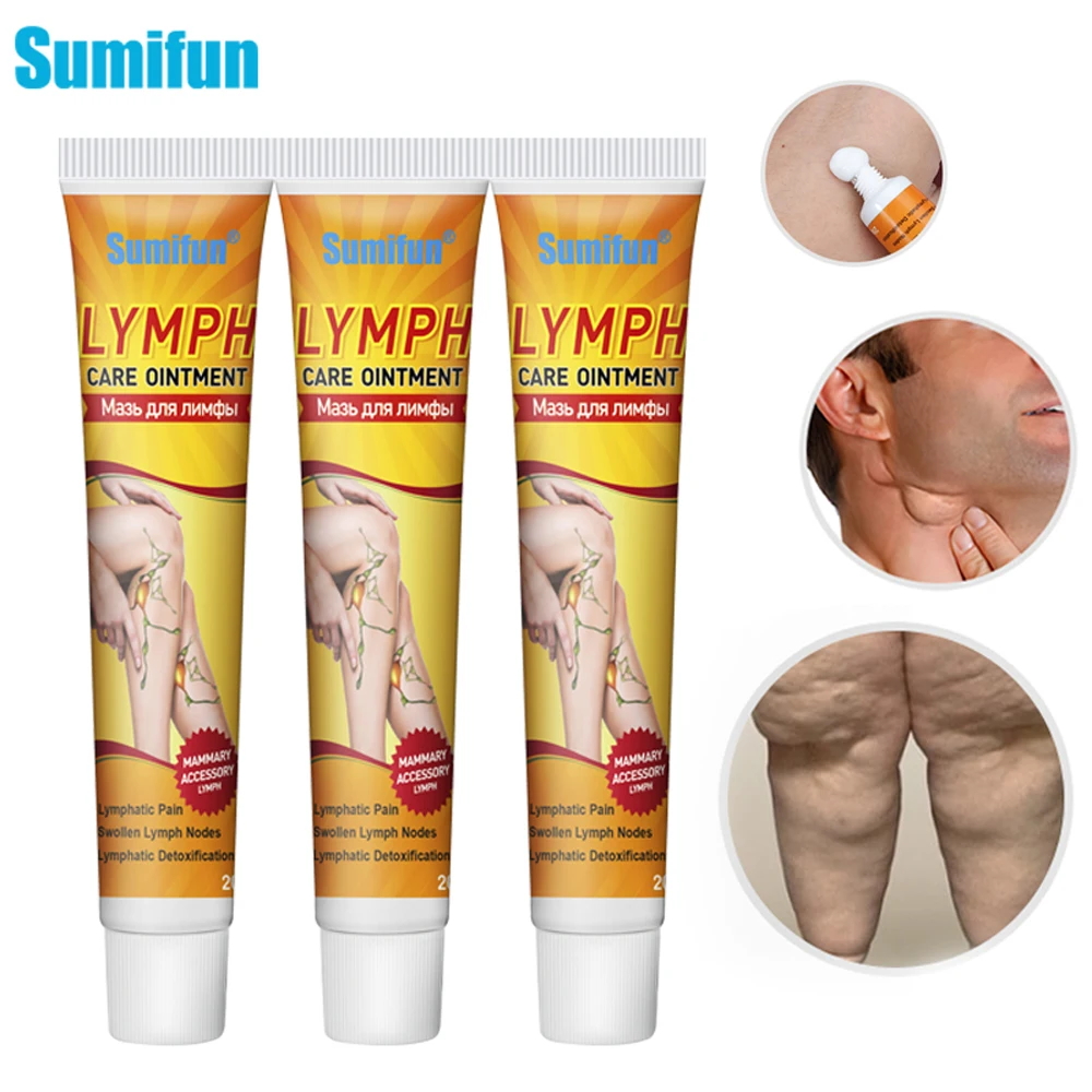 

1/2/3pcs Sumifun Lymphatic Detox Massage Ointment Neck Lymph Nodes Removal Cream Leg Armpit Swollen Pain Relief Medical Plaster