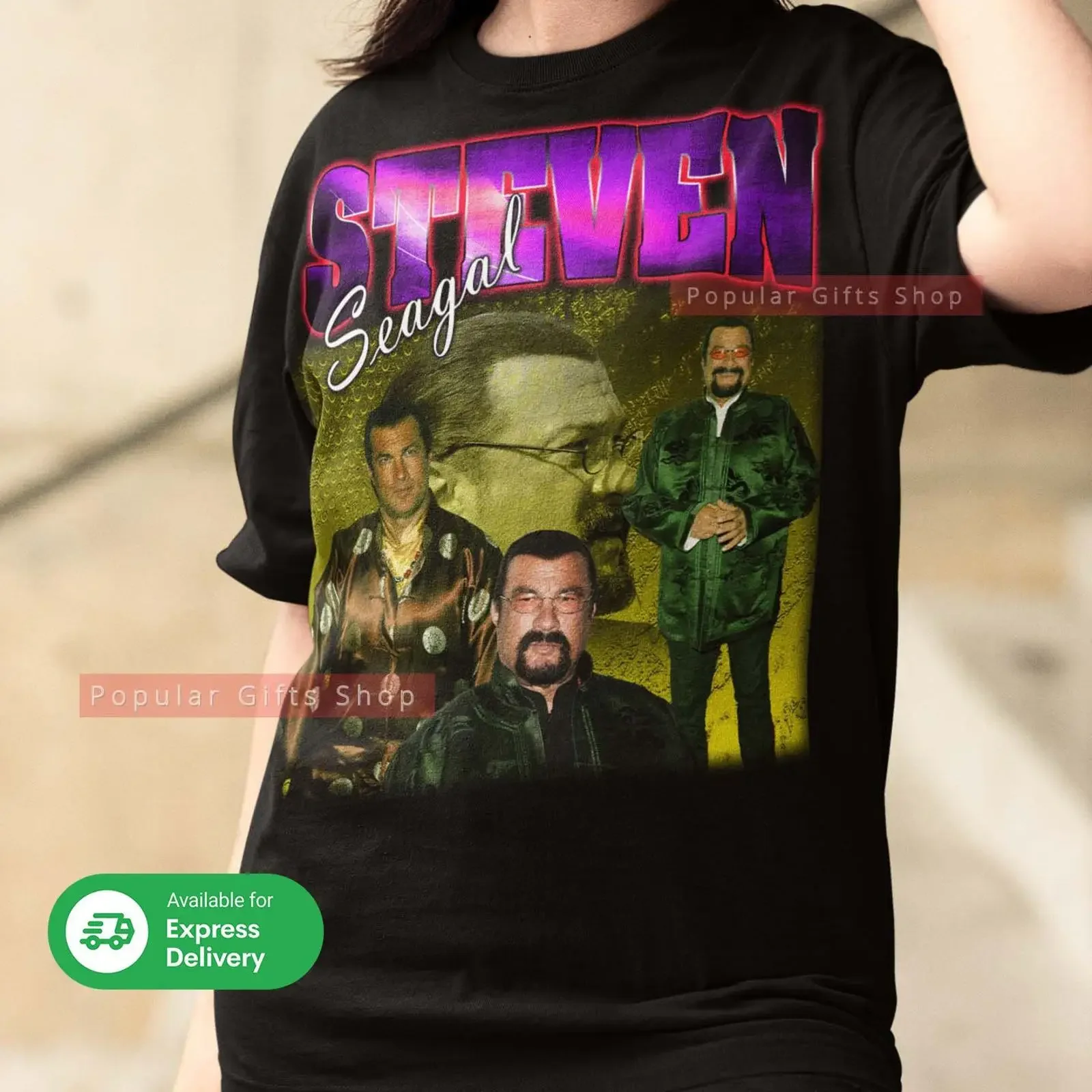 Steven Seagal Vintage T Shirt Retro Action Star Funny Fan For Him and Her vintage Washed Stretched Soft designer clothes