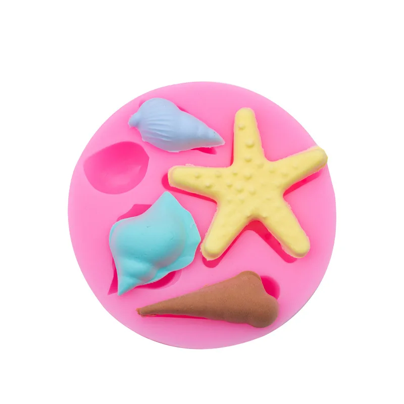 Conch Shell DIY Chocolate Silicone Mold Fondant Clay Baking Tool 15-56