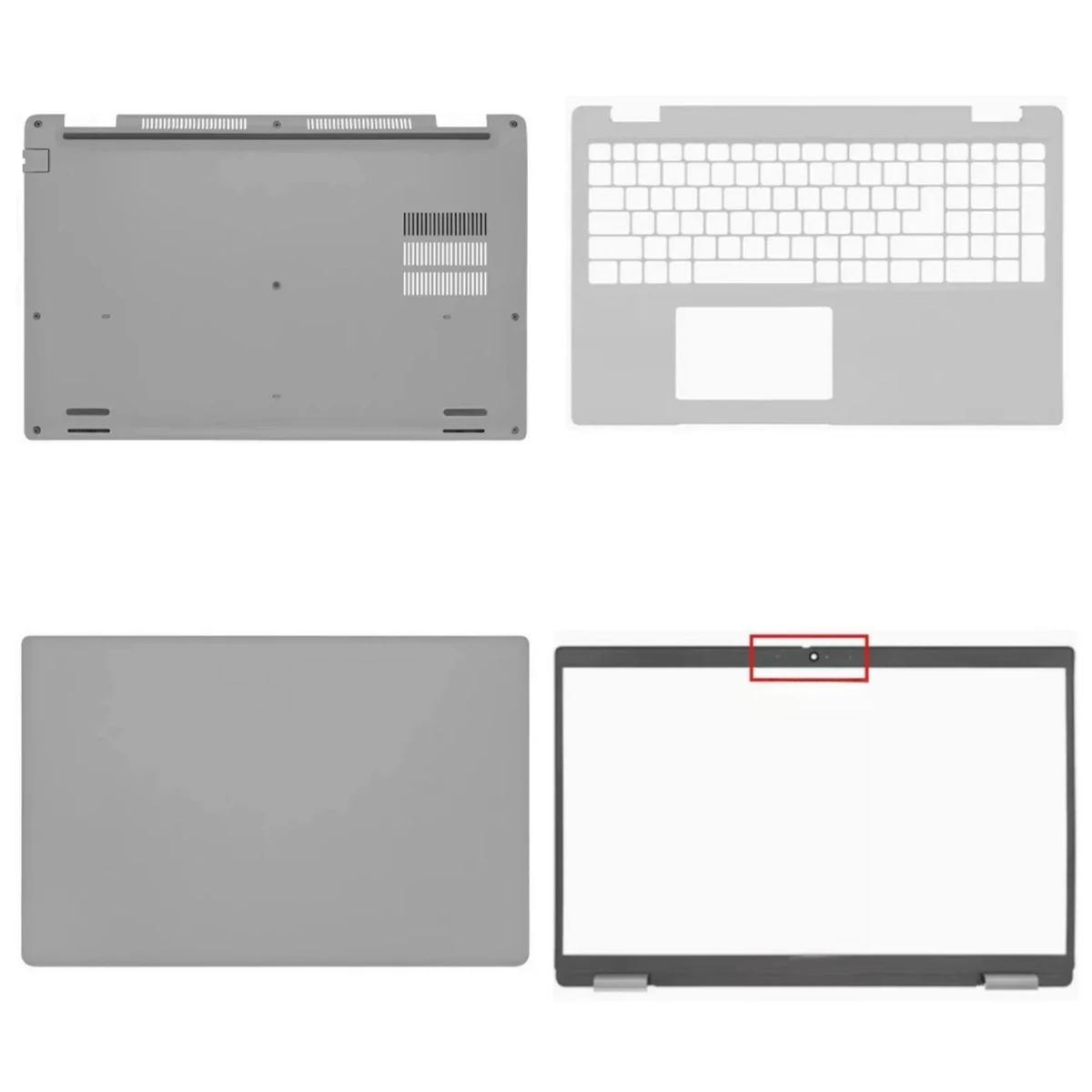 Compatible with Latitude 5520, E5520 laptop series: LCD top cover, screen bezel, palm rest, bottom case, ABCD keyboard