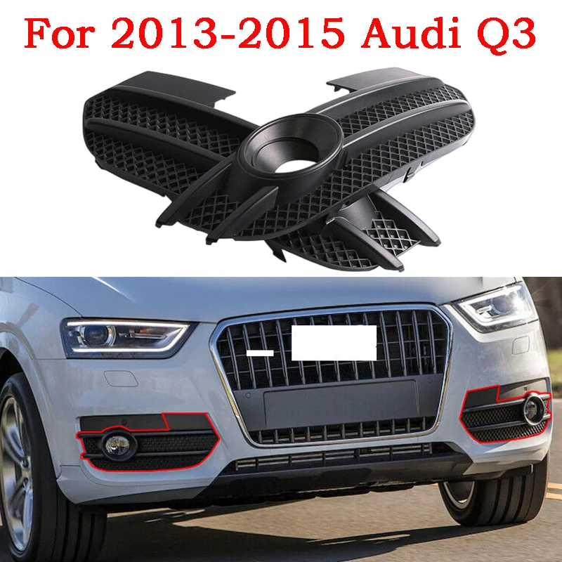 Fog Light Cover Front  Bumper Fog Lamp Grill For Audi Q3 2013 2014 2015 EU Version 8U0807681A 8U0807682A