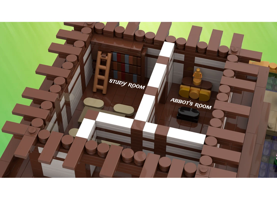 Exquisite new product MOC building block model Zen temple technology modular children's toy gift DIY assembly set