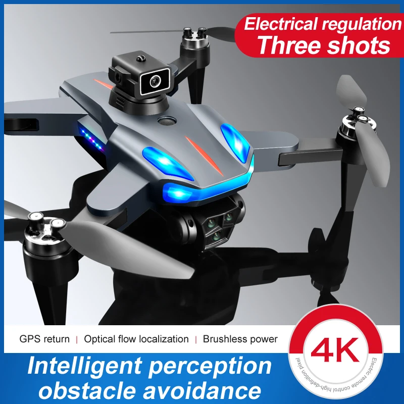 New 2023 4K GPS Drone Professional Obstacle Avoidance Three Camera 5G Brushless Motor Foldable Rc Quadcopter Dron Boys Gift Toys