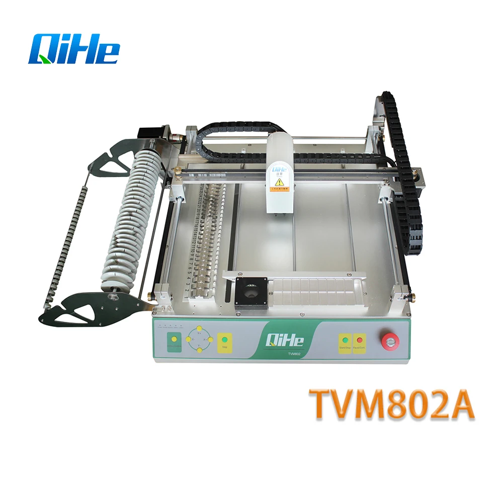 Fast Speed Mini Model TVM802A Electronic Products Machinery  Desktop Pick And Place Machine For Led Bulb Making