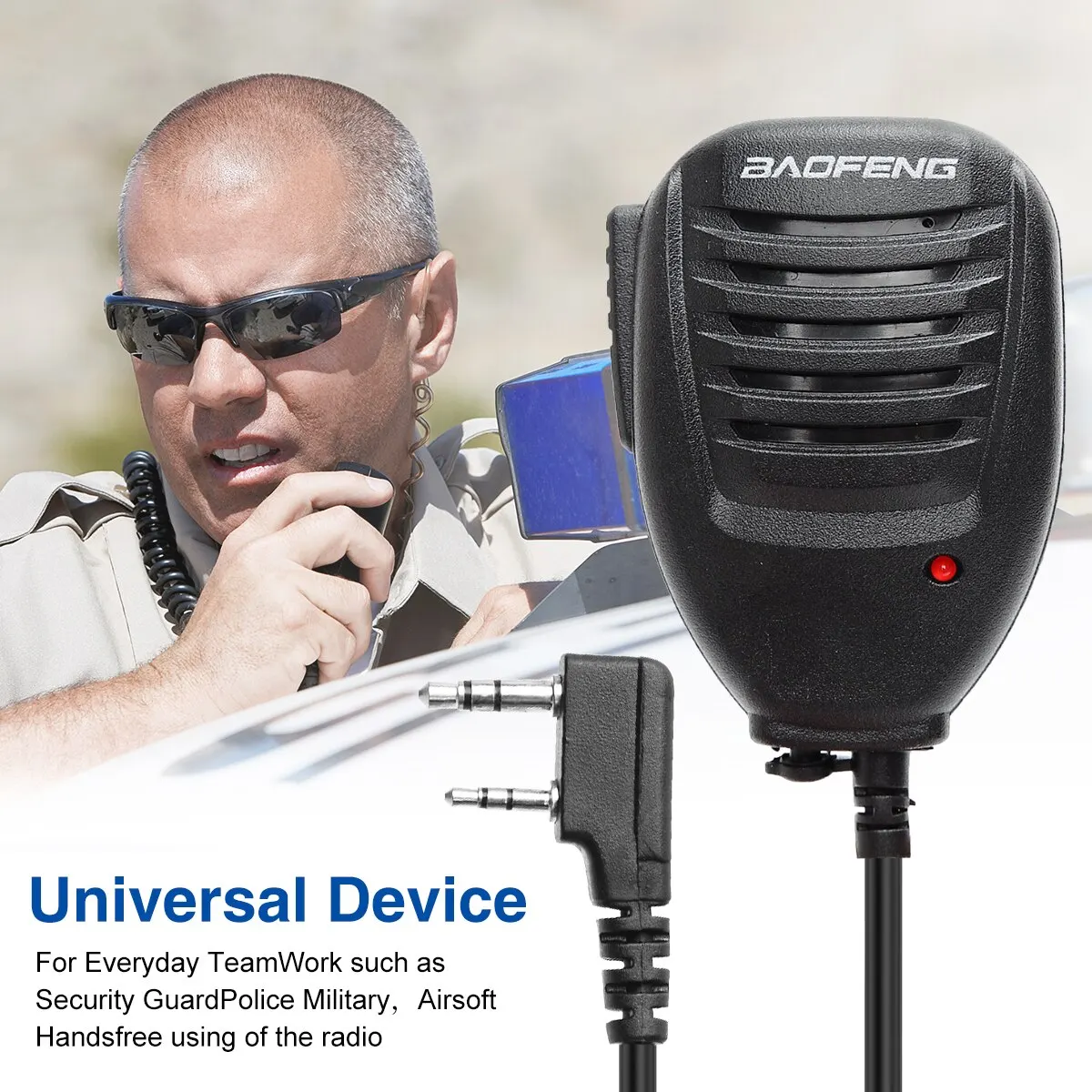 Baofeng Shoulder Speaker Mic Microphone for Baofeng Walkie Talkie UV 5R 82 888S UV S9 PLUS UV 13 16 Pro Quansheng UV K5 5R Plus