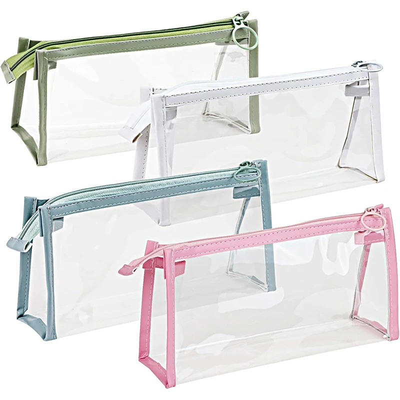 

Пенал для школьников, прозрачный пенал, водонепроницаемый, простой, для ручек, косметичка, для школы, учебы, канцелярских принадлежностей, офисных товаров