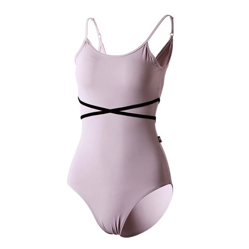 Costume de danse de ballet personnalisé pour femmes adultes, taille croisée, bretelles, uniforme d'entraînement de gymnastique, justaucorps tutu de ballet