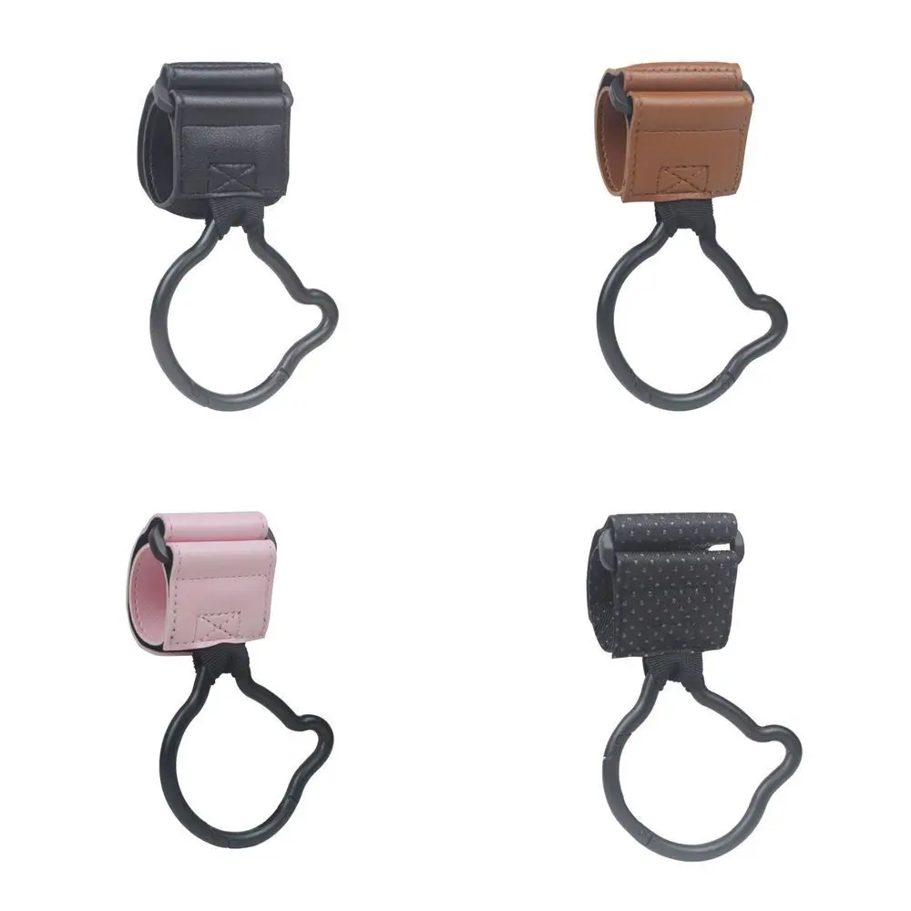 Cartoon Cartoon Bear Baby Stroller Hooks Solid Color PU Hanging Hook Stroller Accessories Cartoon Stroller Accessories Bicycle