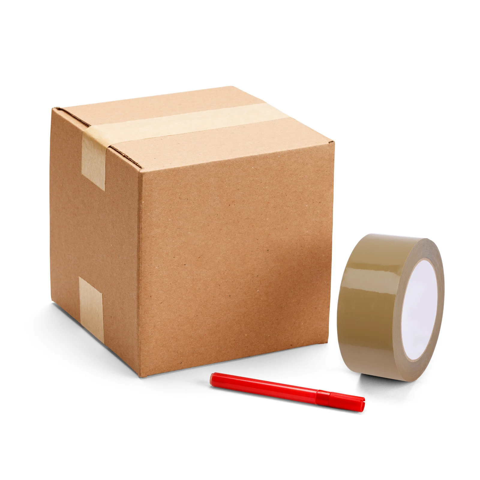 

2Pcs Strong Adhesion Brown Duct Tape for Packaging Transportation Carton Box Sealing Logistics Heavy Duty Storage Moving