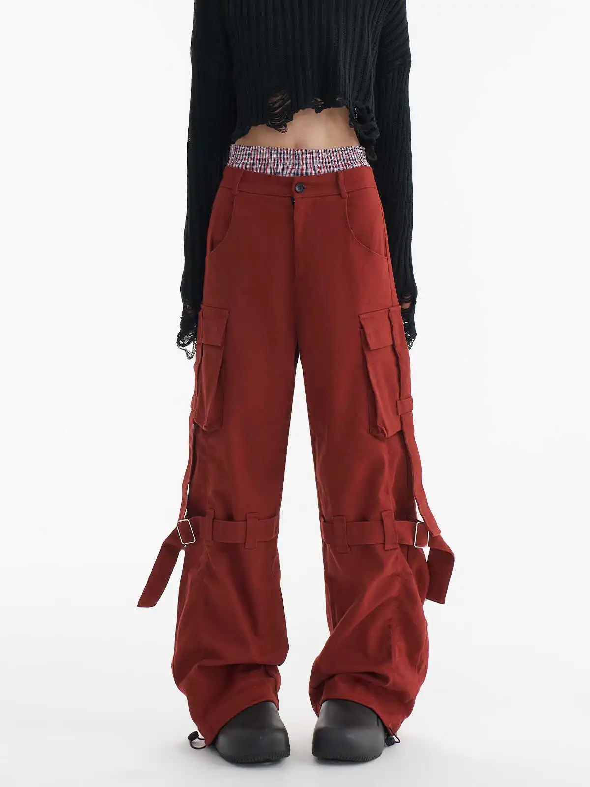

Women's Y2k Angola Red Jeans Harajuku Japanese 2000s Style Oversize Denim Trousers Vintage Baggy Jean Pants Trashy Clothes 2025