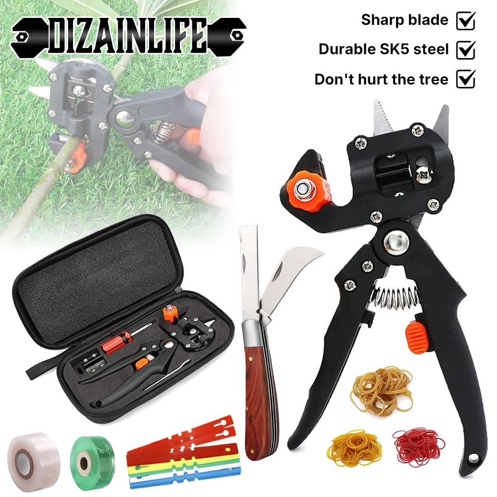 

Garden Grafting Tools Set Professional Branch Cutter Secateur Pruning Plant Shears Fruit Tree Grafting Scissor Pruner Tool Kits