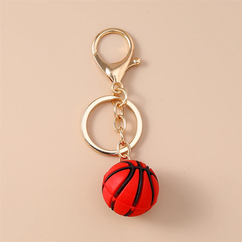 Niedliche 3D-Sport-Basketball-Schlüsselanhänger für Autoschlüssel, Souvenir-Geschenke für Frauen und Männer, Handtaschen-Schlüsselringe, DIY-Schmuck-Dekoration – Detail 5