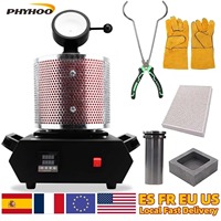 3KG Gold Melting Furnace Digital Melting Furnace Machine Heating Capacity 2100W Casting Refining Precious Metals Gold Silve