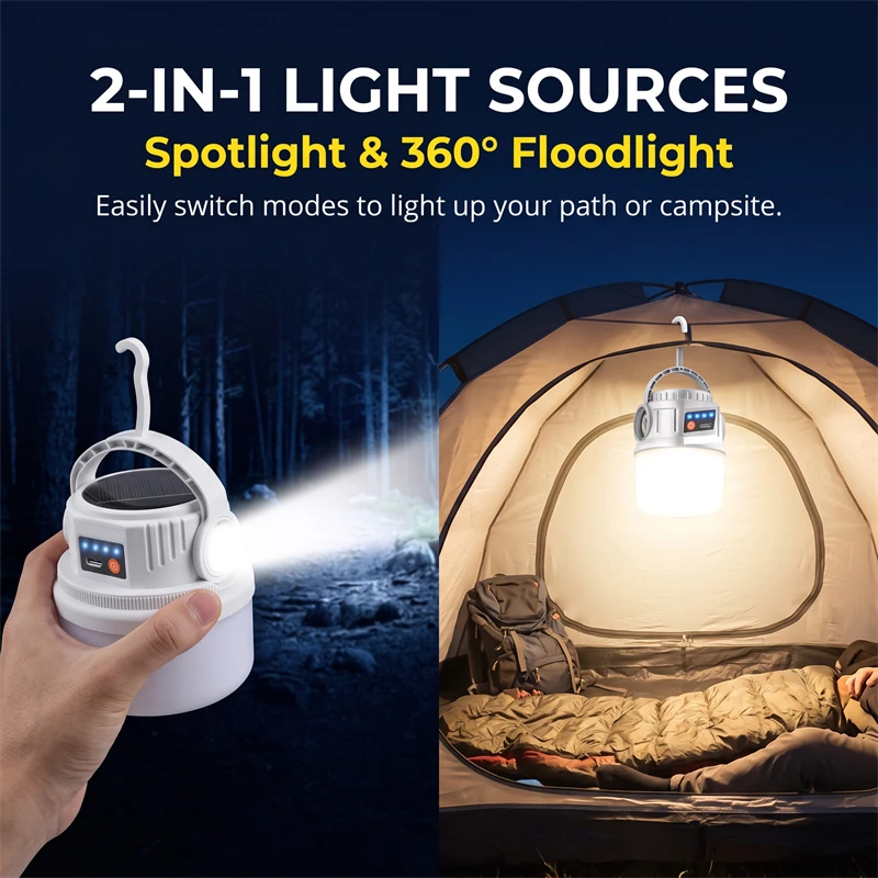 Solar Camping Light Waterproof - Power Outage Light recension och pris
