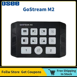 OSEE Gostream M2 2 Channel 4K USB 3.0 HDMI Capture Card Switcher，Dual Bit 4K Dual Screen, 3.5mm Audio Input